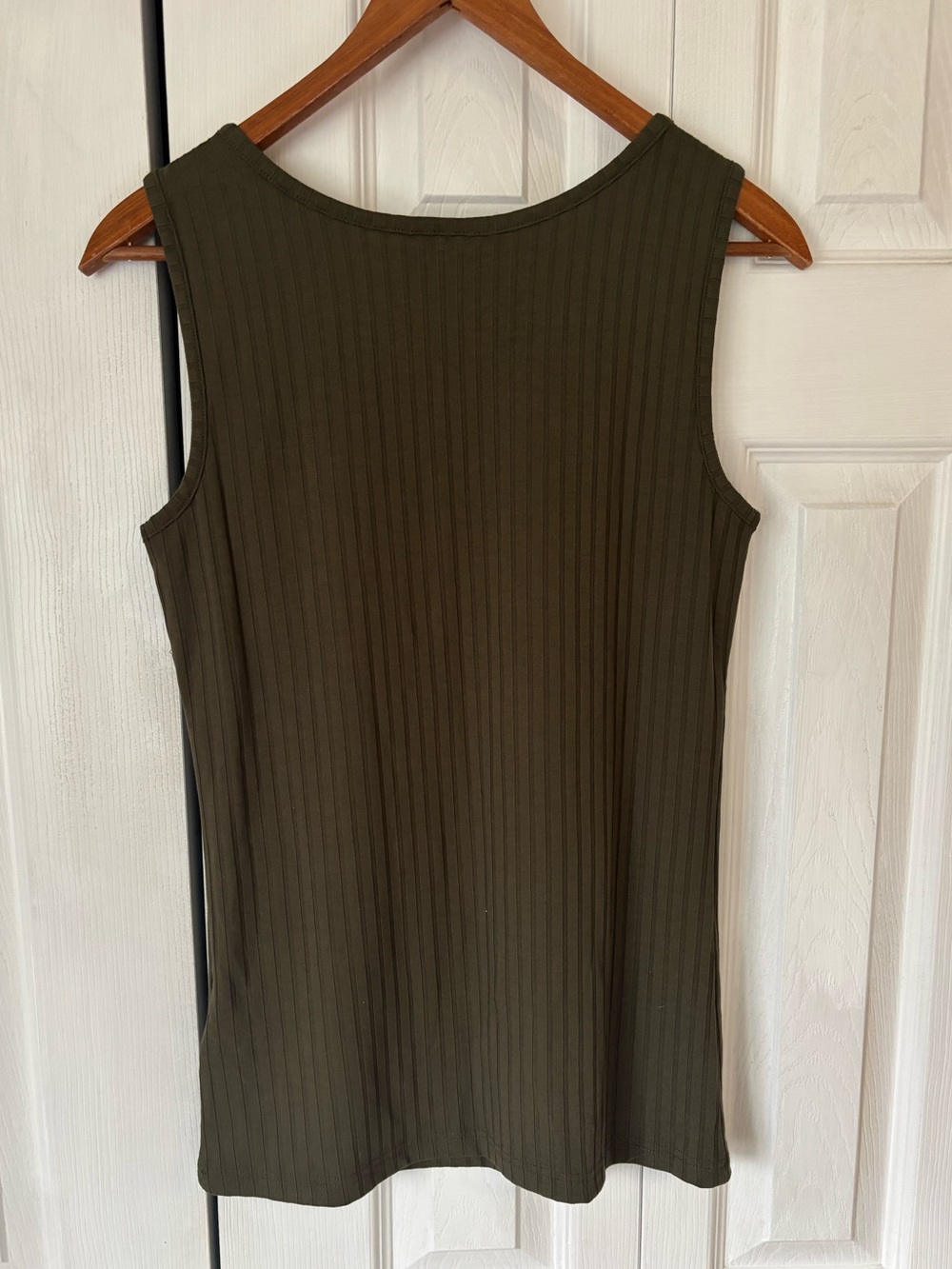 Kaffe Green Ribbed Tank Top Size Small - Picture 4 of 9